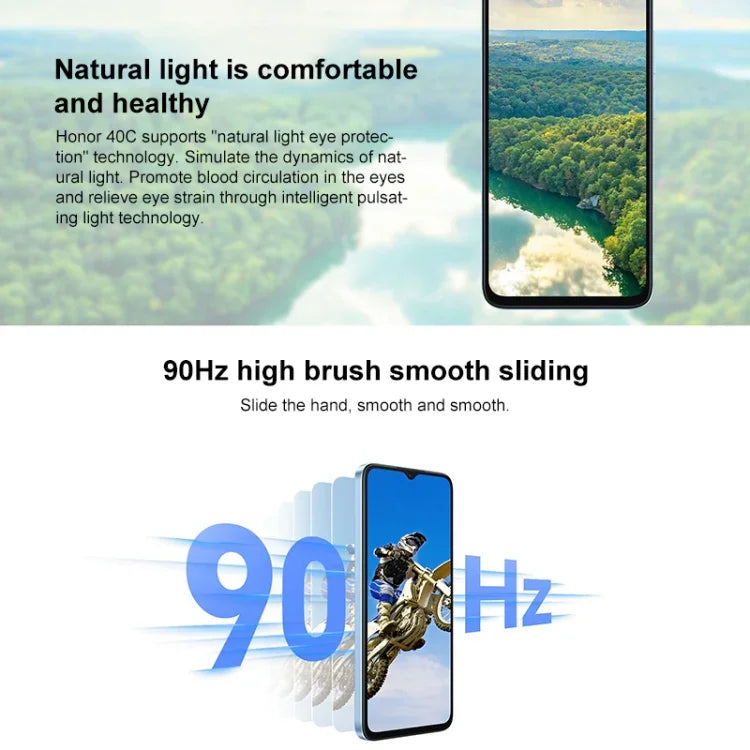 Honor Play 40C 5G,  6.56 inch MagicOS 7.1 Snapdragon 480 Plus Octa Core up to 2.2GHz, Network: 5G, Not Support Google Play, 6GB+128GB