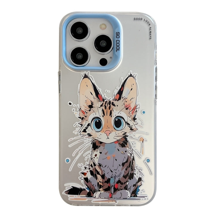 動物圖案油畫系列PC + TPU手機殼，適用於iPhone 16 Pro Max
