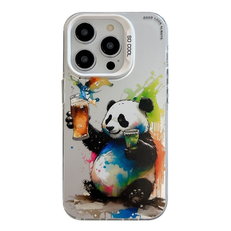 動物圖案油畫系列PC + TPU手機殼，適用於iPhone 16 Pro Max