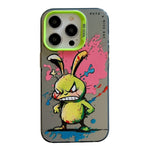 動物圖案油畫系列PC + TPU手機殼，適用於iPhone 16 Pro Max