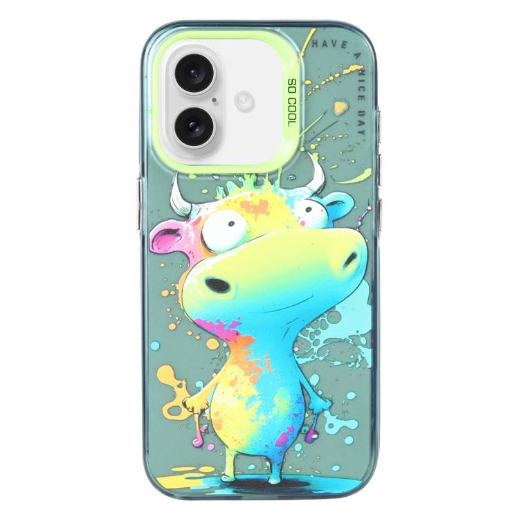 動物圖案油畫系列PC + TPU手機殼，適用於iPhone Air