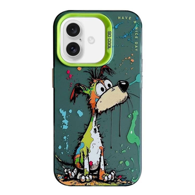 動物圖案油畫系列PC + TPU手機殼，適用於iPhone Air