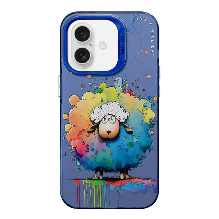 動物圖案油畫系列PC + TPU手機殼，適用於iPhone Air