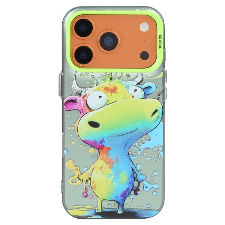 動物圖案油畫系列PC + TPU手機殼，適用於iPhone 17 Pro
