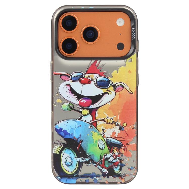 動物圖案油畫系列PC + TPU手機殼，適用於iPhone 17 Pro