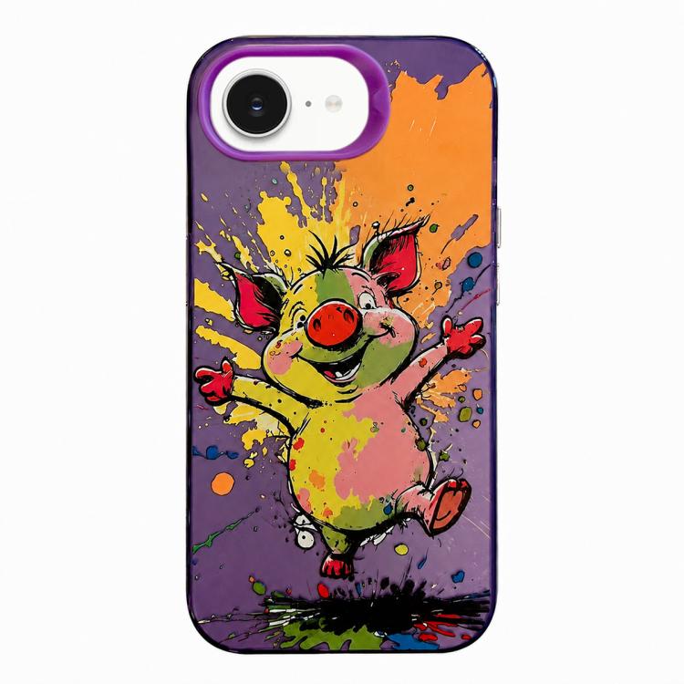 動物圖案油畫系列PC + TPU手機殼，適用於iPhone 17 Pro Max