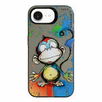 動物圖案油畫系列PC + TPU手機殼，適用於iPhone 17 Pro Max