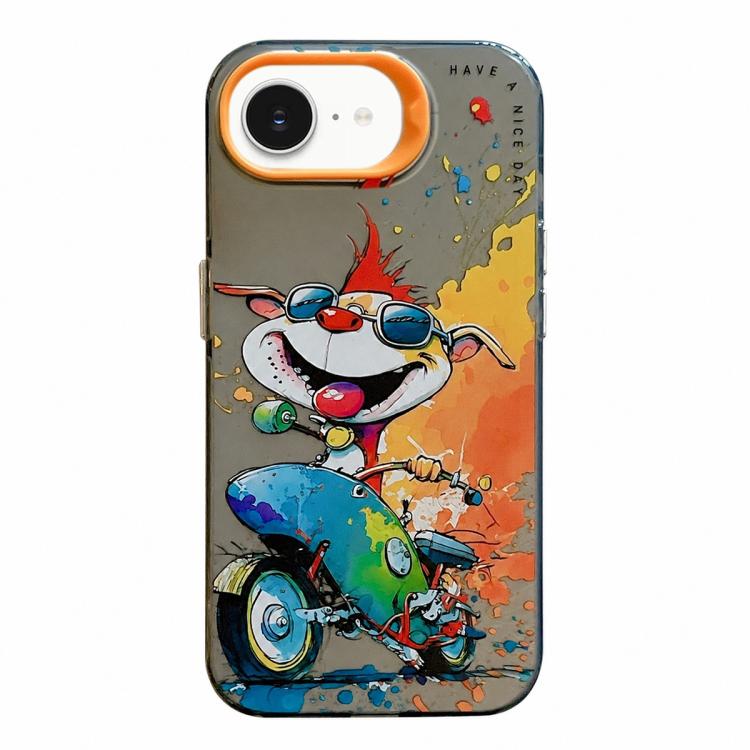 動物圖案油畫系列PC + TPU手機殼，適用於iPhone 17 Pro Max