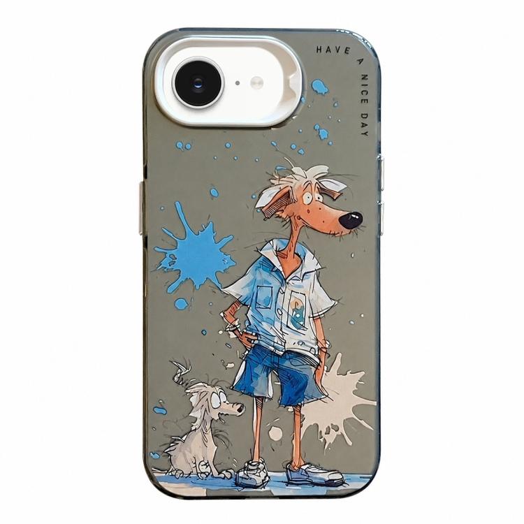 動物圖案油畫系列PC + TPU手機殼，適用於iPhone 17 Pro Max