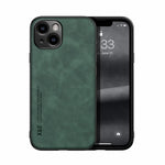 皮膚觸感磁吸皮革背蓋手機殼，適用於iPhone 14、iPhone 14 Pro、iPhone 14 Pro Max