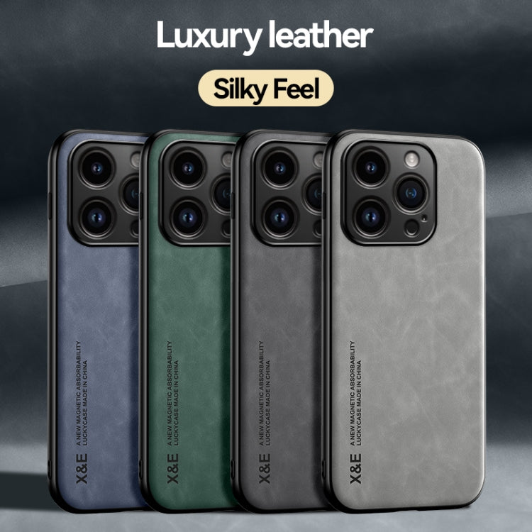 皮膚觸感磁吸皮革背蓋手機殼，適用於iPhone 14、iPhone 14 Pro、iPhone 14 Pro Max