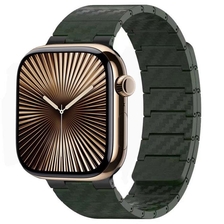 碳纖維磁吸環錶帶，適用於 Apple Watch Series 10 46mm，適用於 Apple Watch Series 10 42mm，適用於 Apple Watch SE 2023 44mm，適用於 Apple Watch SE 2023 40mm，適用於 Apple Watch Ultra 2 49mm，適用於 Apple Watch Series 9 45mm，適用於 Apple Watch Series 9 41mm