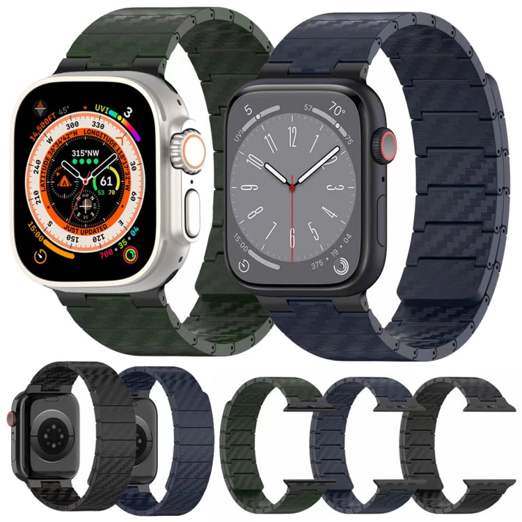 碳纖維磁吸環錶帶，適用於 Apple Watch Series 10 46mm，適用於 Apple Watch Series 10 42mm，適用於 Apple Watch SE 2023 44mm，適用於 Apple Watch SE 2023 40mm，適用於 Apple Watch Ultra 2 49mm，適用於 Apple Watch Series 9 45mm，適用於 Apple Watch Series 9 41mm