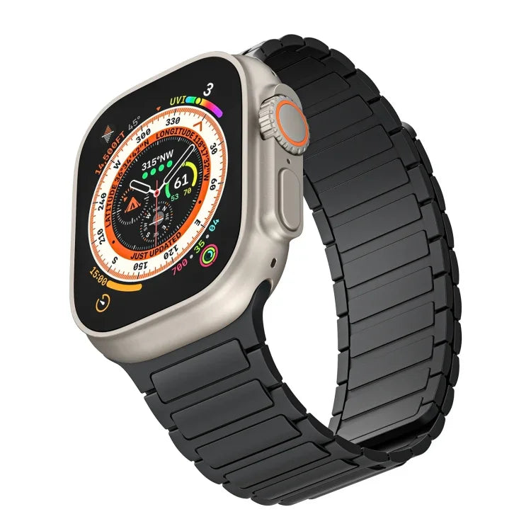 磁性環矽膠錶帶，適用於 Apple Watch Series 8 41mm，適用於 Apple Watch Series 8 45mm，適用於 Apple Watch SE 2022 40mm