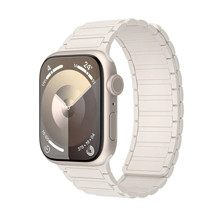 磁性環矽膠錶帶，適用於 Apple Watch Series 8 41mm，適用於 Apple Watch Series 8 45mm，適用於 Apple Watch SE 2022 40mm