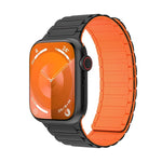 磁性環矽膠錶帶，適用於 Apple Watch SE 2022 44mm，適用於 Apple Watch Series 7 41mm，適用於 Apple Watch Series 7 45mm
