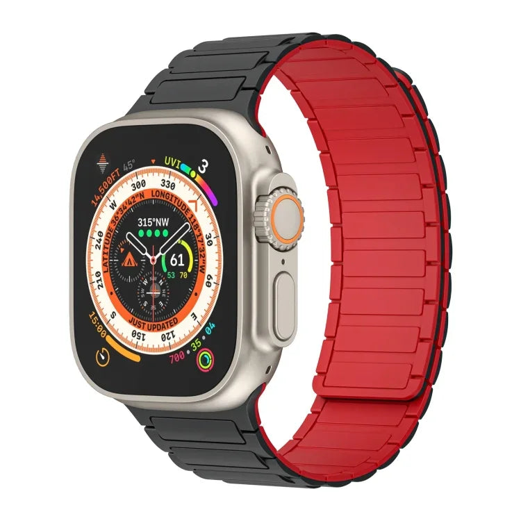 磁性環矽膠錶帶，適用於 Apple Watch SE 2023 44mm，適用於 Apple Watch SE 2023 40mm，適用於 Apple Watch Ultra 2 49mm
