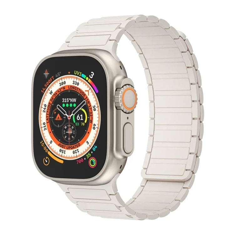 磁性環矽膠錶帶，適用於 Apple Watch SE 2023 44mm，適用於 Apple Watch SE 2023 40mm，適用於 Apple Watch Ultra 2 49mm