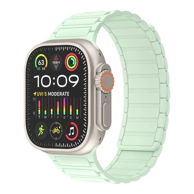 磁性環矽膠錶帶，適用於 Apple Watch SE 2023 44mm，適用於 Apple Watch SE 2023 40mm，適用於 Apple Watch Ultra 2 49mm