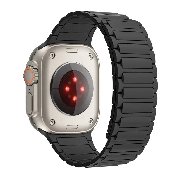 磁性環矽膠錶帶，適用於 Apple Watch Series 9 45mm，適用於 Apple Watch Series 9 41mm，適用於 Apple Watch Ultra 49mm