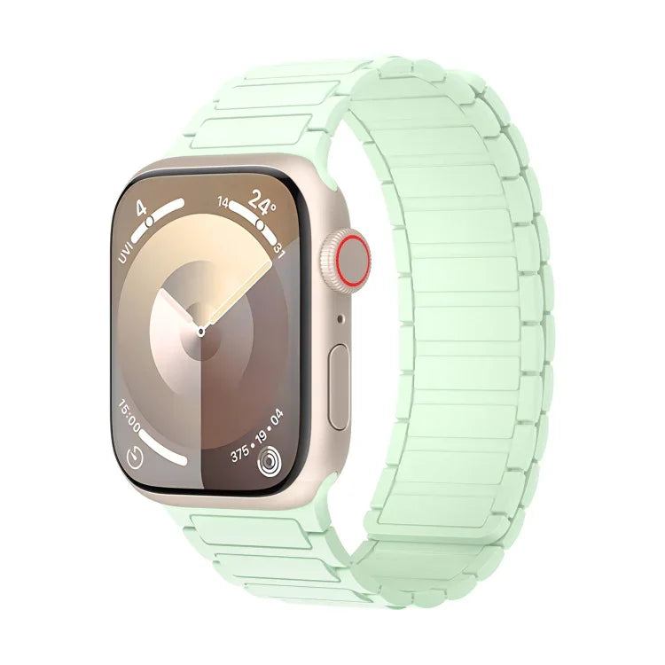 磁性環矽膠錶帶，適用於 Apple Watch Series 9 45mm，適用於 Apple Watch Series 9 41mm，適用於 Apple Watch Ultra 49mm