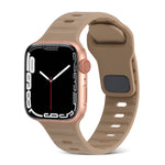方扣條紋矽膠錶帶，適用於 Apple Watch Ultra 2 49mm，適用於 Apple Watch Series 9 45mm