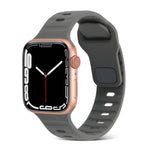 方扣條紋矽膠錶帶，適用於 Apple Watch Ultra 2 49mm，適用於 Apple Watch Series 9 45mm