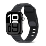 方扣條紋矽膠錶帶，適用於 Apple Watch Series 10 46mm，適用於 Apple Watch Series 10 42mm