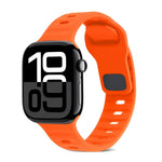 方扣條紋矽膠錶帶，適用於 Apple Watch Series 10 46mm，適用於 Apple Watch Series 10 42mm