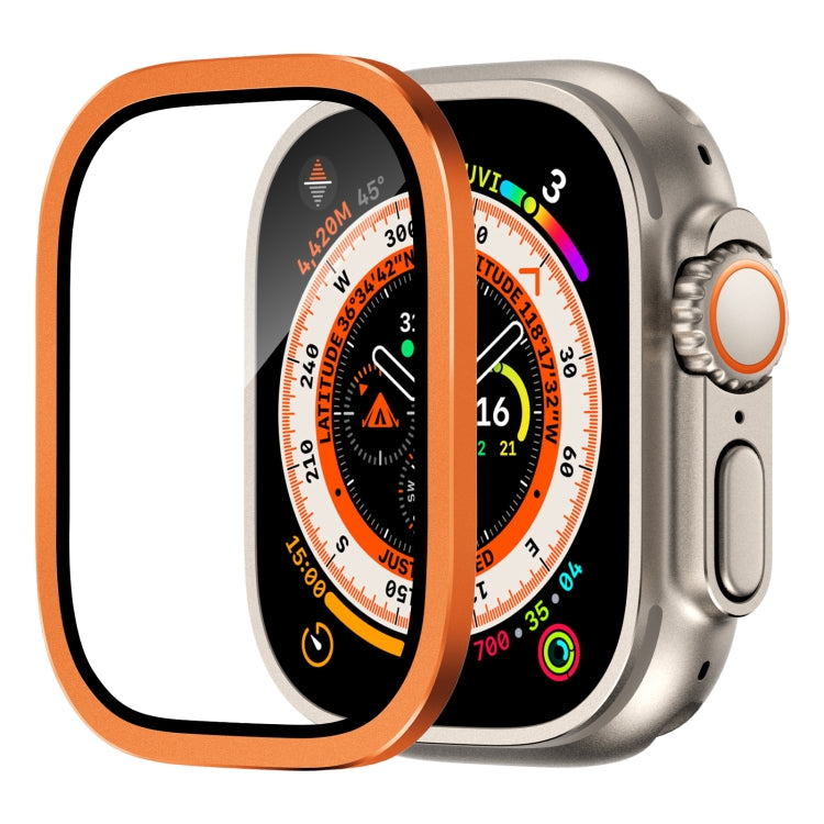 鋁合金框架一體化鋼化膜，適用於 Apple Watch Ultra 49mm