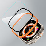 鋁合金框架一體化鋼化膜，適用於 Apple Watch Ultra 49mm