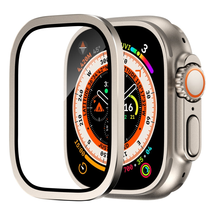 鋁合金框架一體化鋼化膜，適用於 Apple Watch Ultra 49mm