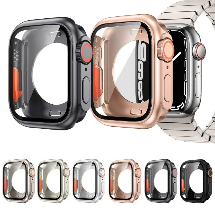 更換為 Ultra 49mm 全包覆膜混合 PC 錶殼，適用於 Apple Watch Series 6 / 5 / 4 / SE 44mm，適用於 Apple Watch Series 6 / 5 / 4 / SE 40mm，適用於 Apple Watch Series 9 / 8 / 7 45mm，適用於 Apple Watch Series 9 / 8 / 7 41mm