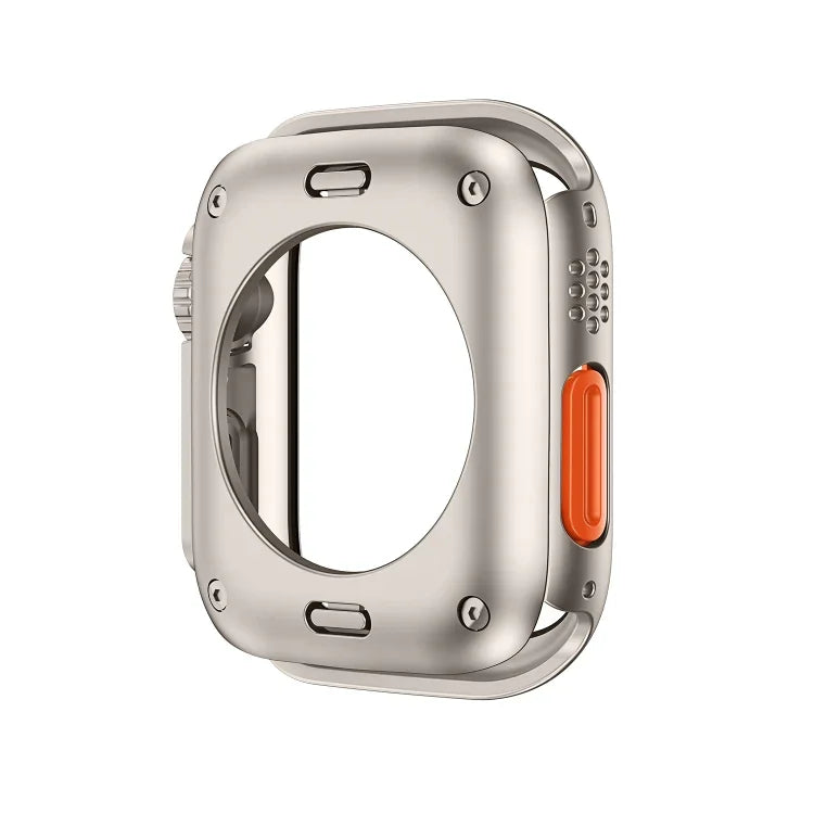 更換為 Ultra 49mm 全包覆膜混合 PC 錶殼，適用於 Apple Watch Series 6 / 5 / 4 / SE 44mm，適用於 Apple Watch Series 6 / 5 / 4 / SE 40mm，適用於 Apple Watch Series 9 / 8 / 7 45mm，適用於 Apple Watch Series 9 / 8 / 7 41mm