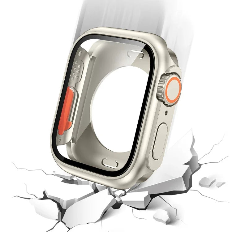 更換為 Ultra 49mm 全包覆膜混合 PC 錶殼，適用於 Apple Watch Series 6 / 5 / 4 / SE 44mm，適用於 Apple Watch Series 6 / 5 / 4 / SE 40mm，適用於 Apple Watch Series 9 / 8 / 7 45mm，適用於 Apple Watch Series 9 / 8 / 7 41mm