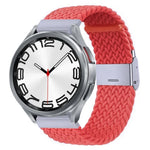 尼龍編織金屬扣錶帶，適用於 Samsung Galaxy Watch 6 / 6 Classic