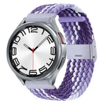 尼龍編織金屬扣錶帶，適用於 Samsung Galaxy Watch 6 / 6 Classic