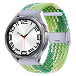 尼龍編織金屬扣錶帶，適用於 Samsung Galaxy Watch 6 / 6 Classic