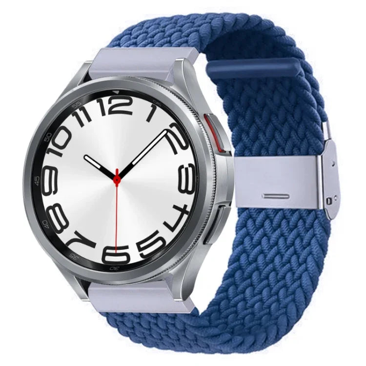 尼龍編織金屬扣錶帶，適用於 Samsung Galaxy Watch 6 / 6 Classic