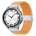 尼龍編織金屬扣錶帶，適用於 Samsung Galaxy Watch 6 / 6 Classic