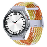 尼龍編織金屬扣錶帶，適用於 Samsung Galaxy Watch 6 / 6 Classic