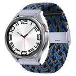 尼龍編織金屬扣錶帶，適用於 Samsung Galaxy Watch 6 / 6 Classic