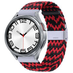 尼龍編織金屬扣錶帶，適用於 Samsung Galaxy Watch 6 / 6 Classic