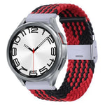 尼龍編織金屬扣錶帶，適用於 Samsung Galaxy Watch 6 / 6 Classic