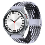 尼龍編織金屬扣錶帶，適用於 Samsung Galaxy Watch 6 / 6 Classic