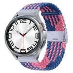 尼龍編織金屬扣錶帶，適用於 Samsung Galaxy Watch 6 / 6 Classic
