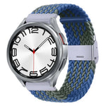 尼龍編織金屬扣錶帶，適用於 Samsung Galaxy Watch 6 / 6 Classic