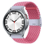 尼龍編織金屬扣錶帶，適用於 Samsung Galaxy Watch 6 / 6 Classic