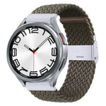 尼龍編織金屬扣錶帶，適用於 Samsung Galaxy Watch 6 / 6 Classic