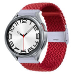 尼龍編織金屬扣錶帶，適用於 Samsung Galaxy Watch 6 / 6 Classic